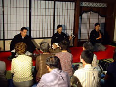 「笹の露」　左から菊央雄司、岡村慎太郎、藤原道山